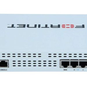 FortiNet FG60F 10 x GE RJ45 ports (including 7 x Internal Ports, 2 x WAN Ports, 1 x DMZ Port). + FortiGate-60F 1 Year Unified Threat Protection (UTP) (IPS, Advanced Malware Protection, Application Control, Web & Video Filtering, Antispam Service, and 24x7 FortiCare Premium)